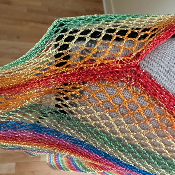 Crochet Multicolor Coverup Swimsuit Coverup - Picture 5 of 11